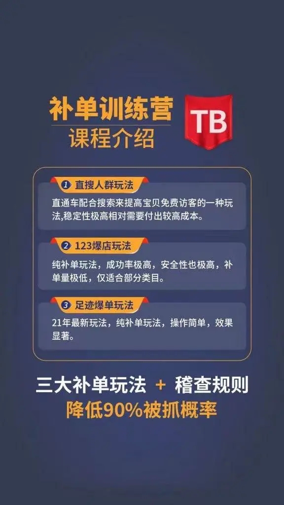 数据蛇淘宝2021最新三大补单玩法+稽查规则,降低90%被抓概率-聚富社