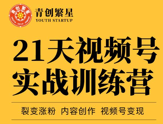 张萌21天视频号实战训练营,裂变涨粉、内容创作、视频号变现 价值298元-聚富社