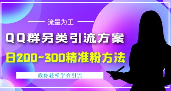 价值888的QQ群另类引流方案,半自动操作日200~300精准粉方法【视频教程】-聚富社