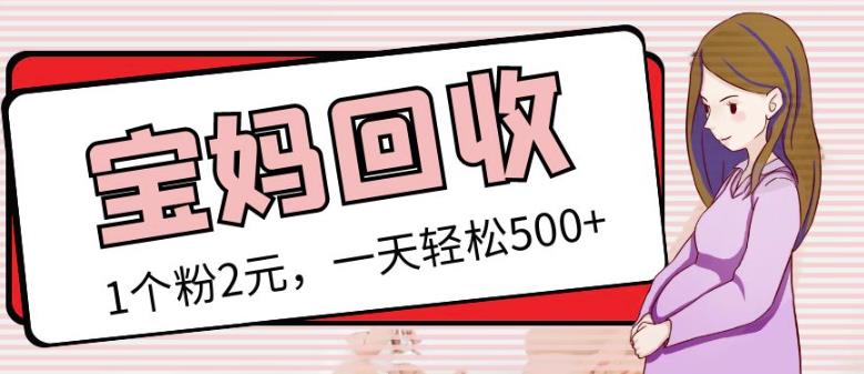 最新小红书母婴号宝妈粉回收项目,1个粉2元,一天轻松500+案例分享【粉丝包回收】-聚富社