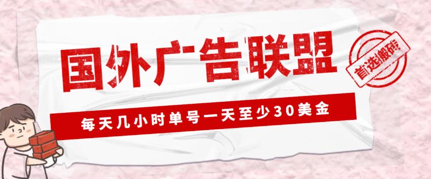 外面收费1980的最新国外LEAD广告联盟搬砖项目,单号一天至少30美金【详细玩法教程】-聚富社
