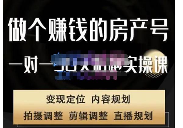 刘广标·同城房产号线上陪跑课,拍摄、剪辑、写文案、直播,做一个具有潜力价值的房产号-聚富社