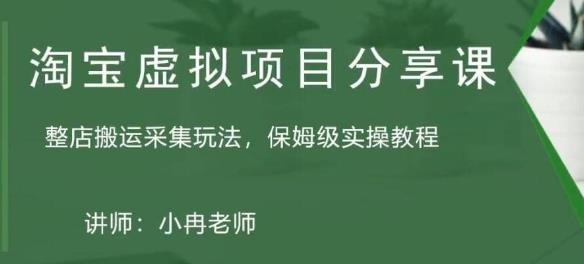 淘宝虚拟整店搬运采集玩法分享课:整店搬运采集玩法,保姆级实操教程-聚富社
