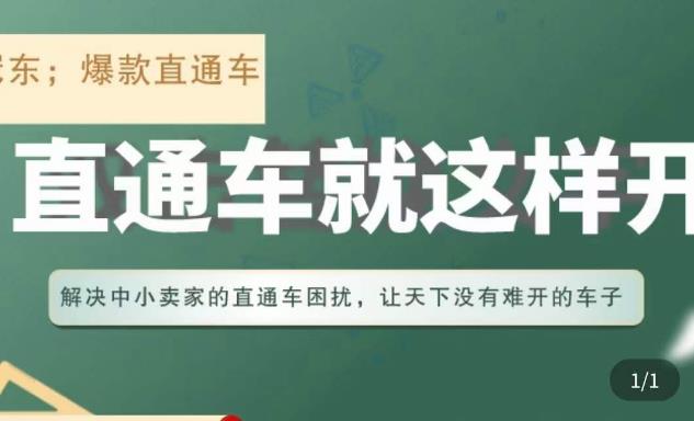 冠东·淘系直通车保姆级教程，全面讲解直通车就那么简单-聚富社