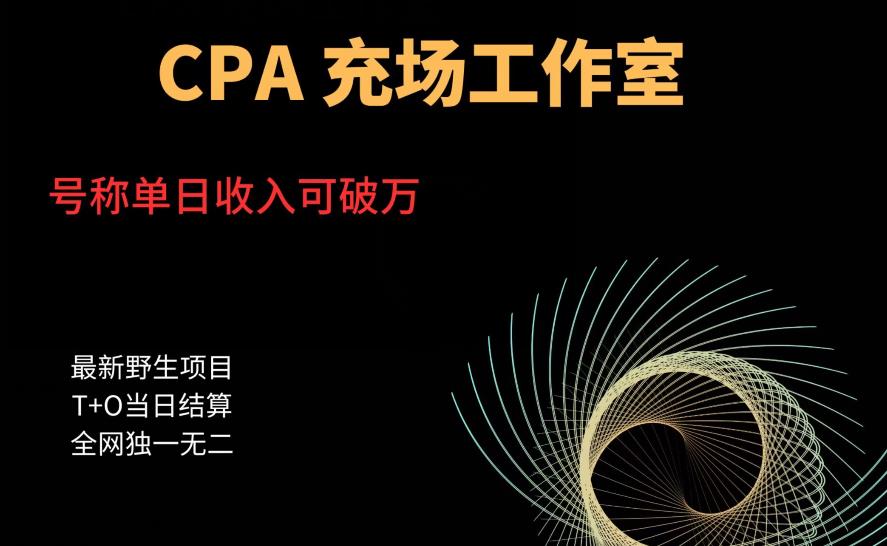 cpa充场工作室，号称单日收入10000+（揭秘）-聚富社