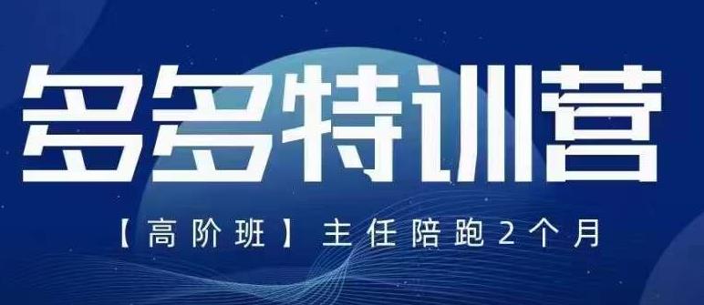 纪主任·5月最新多多特训营高阶班,玩法落地实操,多多全掌握-聚富社