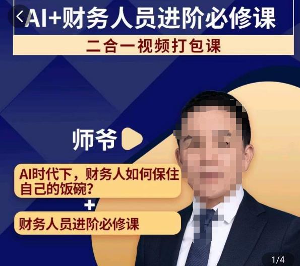 AI+财务人员进阶必修课二合一视频打包课,财务人员进阶必修课-聚富社