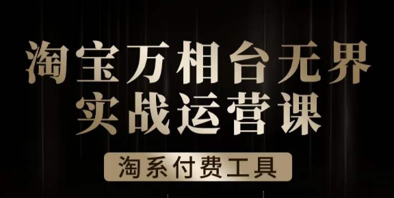 沧海·淘系万相台无界实战运营课,万相台无界实操全案例解析-聚富社