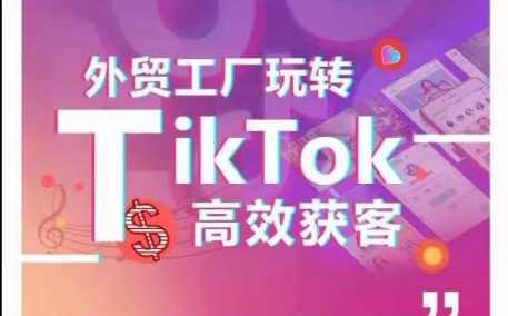 外贸工厂玩转TikTok高效获客,多种引流方式与账号定位技巧,拆解爆款短视频打造成功案例-聚富社