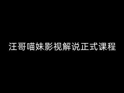 汪哥影视解说正式课程:剪映/PR教学/视解说剪辑5大黄金法则/全流程剪辑7把利器等等-聚富社