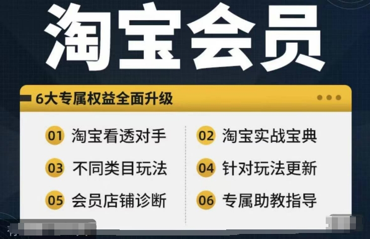 淘宝会员【淘宝所有课程,全面分析对手】,初级到高手全系实战宝典-聚富社