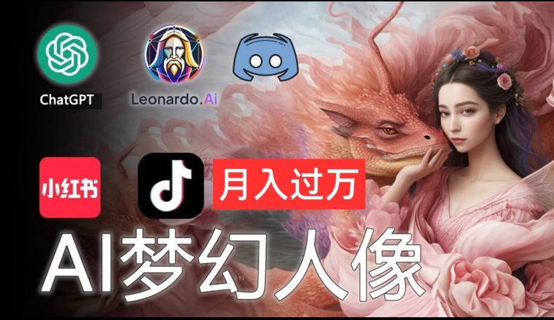 AI摄影梦幻人像:零基础也能月入过万的秘密【揭秘】-聚富社