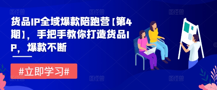 货品IP全域爆款陪跑营【第4期】,手把手教你打造货品IP,爆款不断-聚富社
