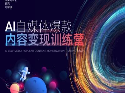 AI自媒体爆款内容变现训练营,20%底层逻辑,60%实操方法,20%案例拆解(即学即用)-聚富社