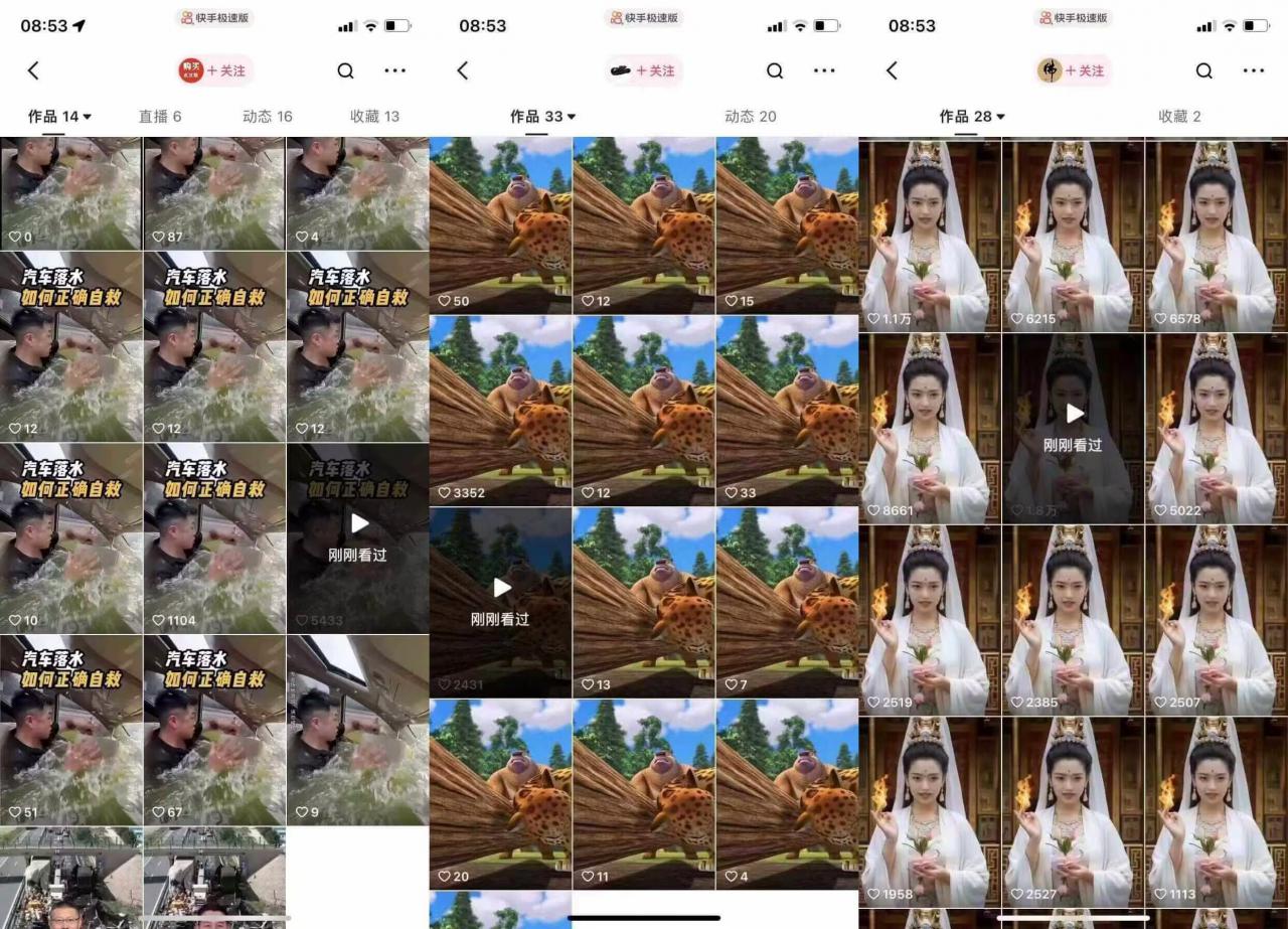 狗熊岭快手连怼技术,好物,涨粉都可以连怼-聚富社