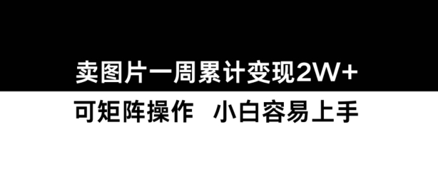 小红书【卖图片】一周累计变现2W+小白易上手-聚富社
