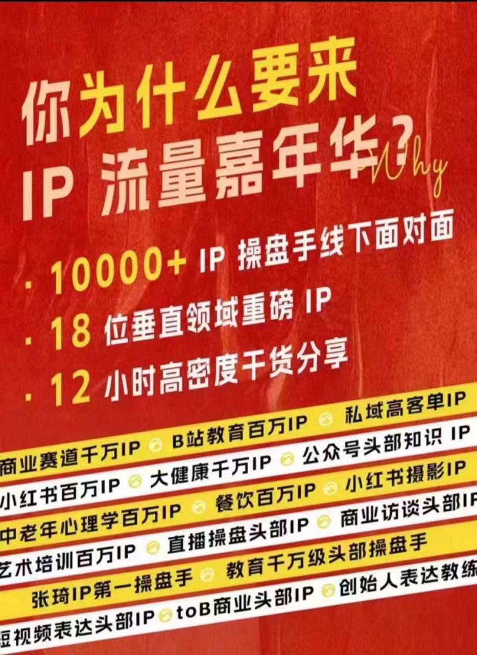 群响IP流量嘉年华,现场视频+IP江湖2024典藏版PPT-聚富社