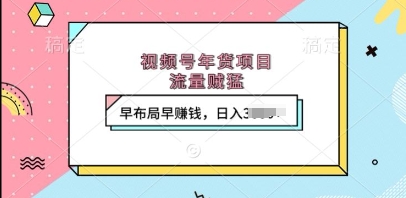 视频号年货项目,流量贼猛,早布局早挣钱,日入上k【揭秘】-聚富社