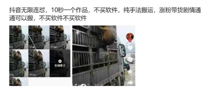 抖音无限连怼,10秒一个作品不买软件,纯手法搬运,涨粉带货剧情通通可以搬-聚富社