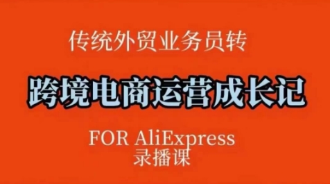跨境电商速卖通运营课,运营方法论+后台实操,逻辑清晰-聚富社