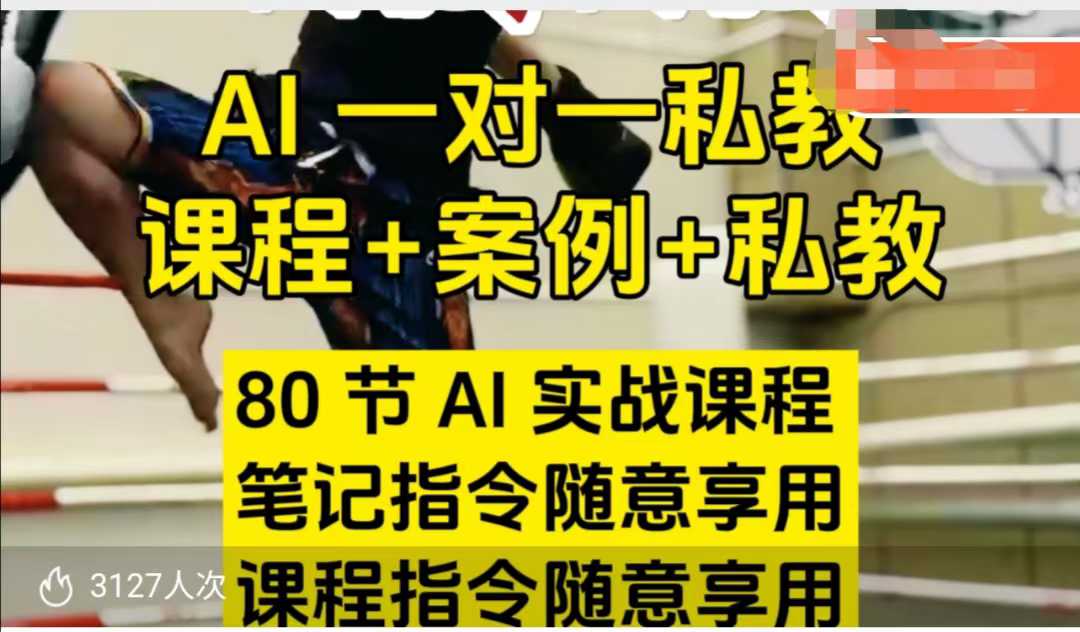 AI指令实战课,课程+案例,80节AI实战课程,笔记指令随意享用,课程指令随意享用-聚富社
