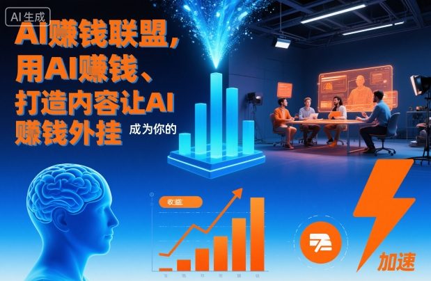 AI賺钱联盟，用AI賺钱、打造内容让AI成为你的賺钱外挂-聚富社