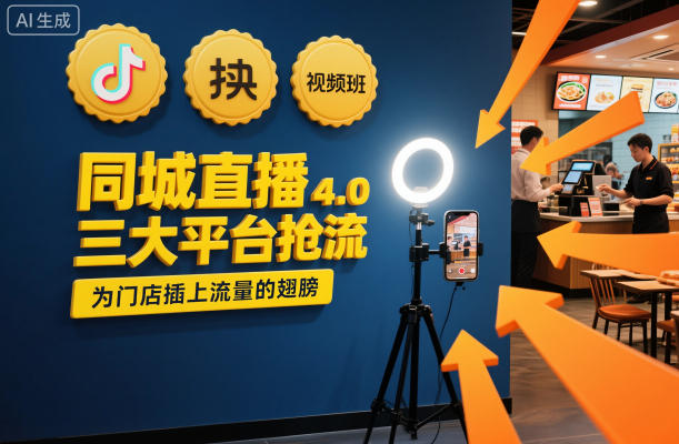 同城直播实操班4.0，三大平台抢流，为门店插上流量的翅膀-聚富社