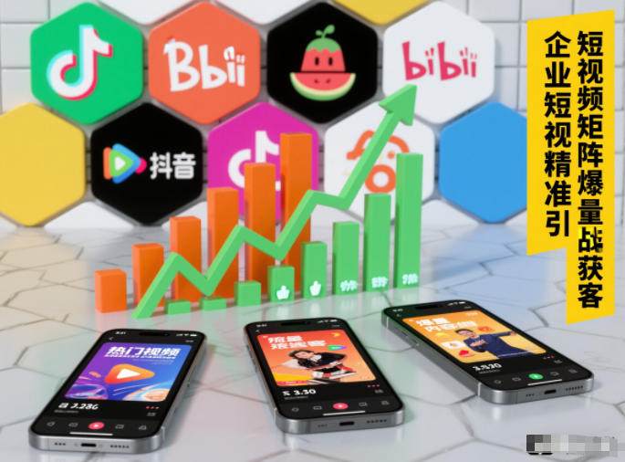 企业短视频精准引流矩阵获客，短视频矩阵爆量战法-聚富社