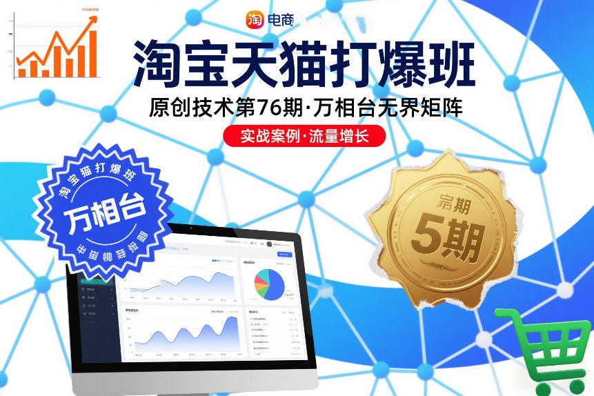 淘宝天猫打爆班原创技术第76期，万相台无界矩阵-聚富社