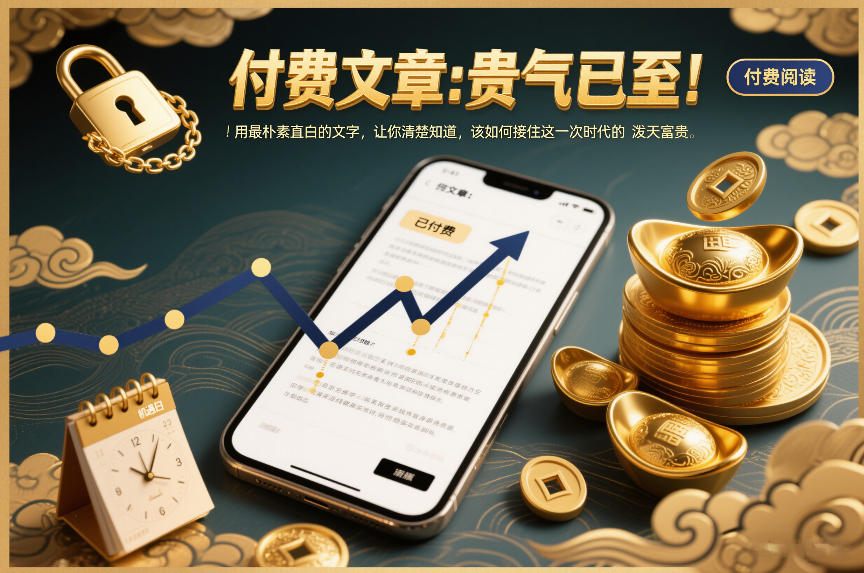 付费文章：贵气已至！用最朴素直白的文字，让你清楚知道，该如何接住这一次时代的泼天富贵-聚富社