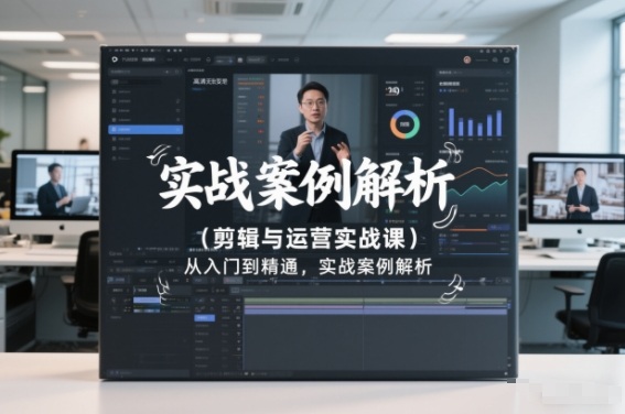 剪辑与运营实战课，从入门到精通，实战案例解析（更新2026）-聚富社