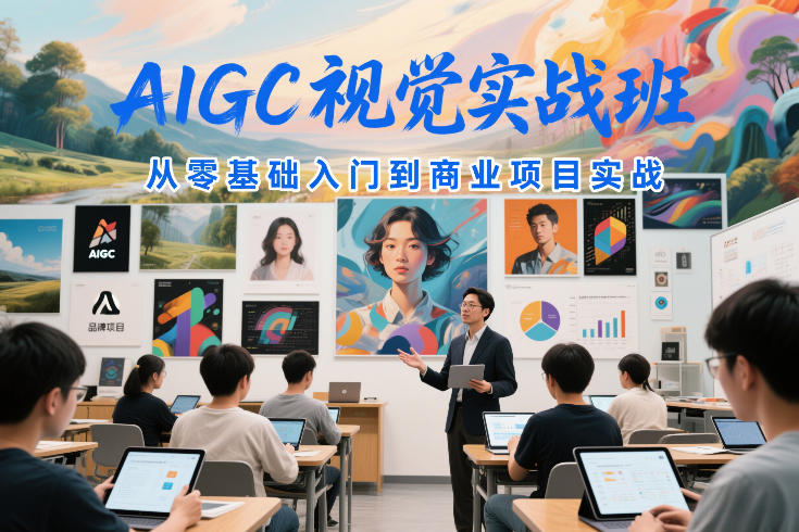 AIGC视觉实战班，从零基础入门到商业项目实战-聚富社
