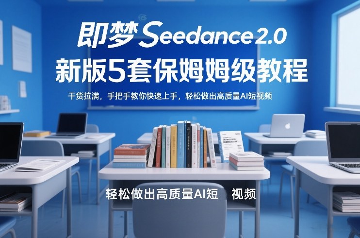 即梦Seedance2.0新版5套保姆级教程，干货拉满，手把手教你快速上手，轻松做出高质量AI短视频-聚富社