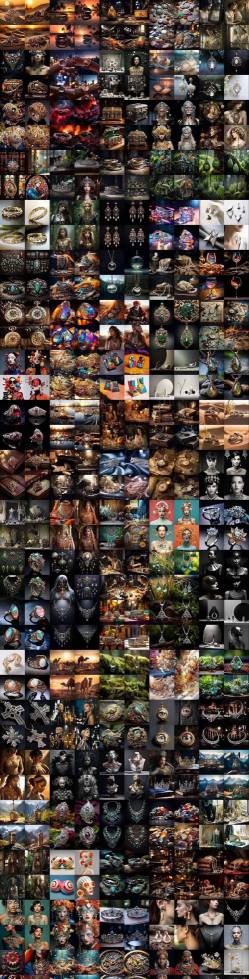 460+专业Midjourney珠宝摄影AI提示词戒指，项链-耳环-手链-宝石等，立即开始创作珠宝艺术-聚富社