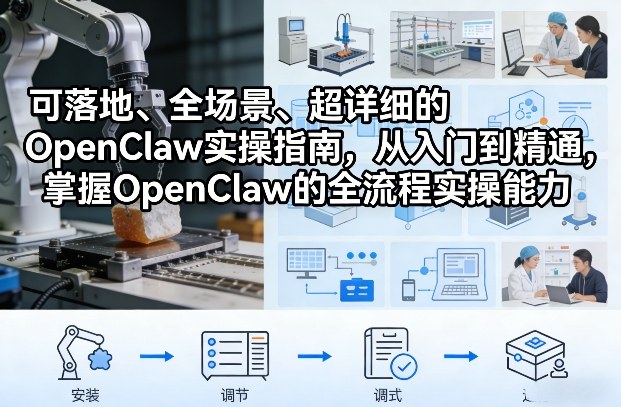 可落地、全场景、超详细的OpenClaw实操指南，从入门到精通，掌握OpenClaw的全流程实操能力-聚富社
