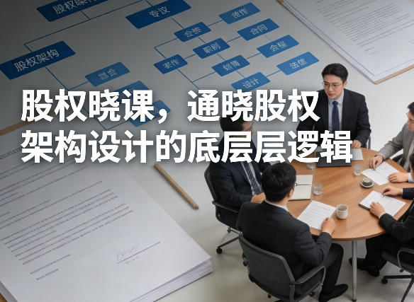 股权晓课，通晓股权架构设计的底层逻辑-聚富社