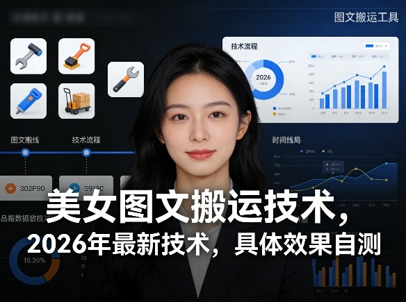 美女图文搬运技术，2026年最新技术，具体效果自测-聚富社