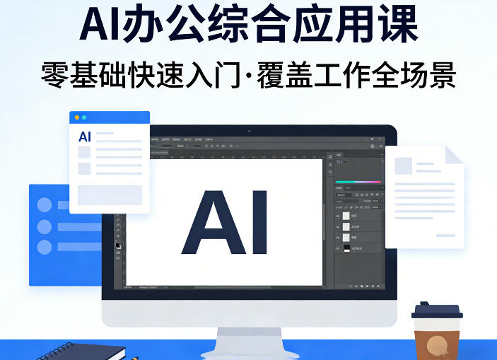 AI办公综合应用课，零基础快速入门，覆盖了工作中各种应用场景-聚富社