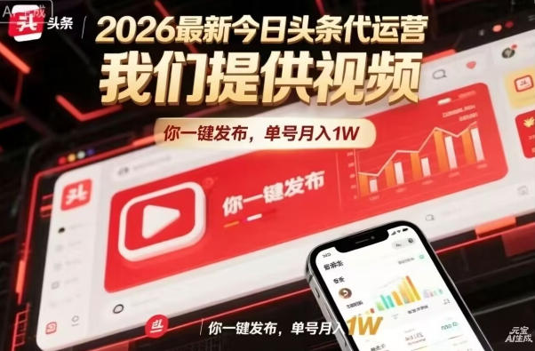 今日头条躺賺模式，你9我1，操作简单，一键发布，单机日入数百，长期合作【揭秘】-聚富社