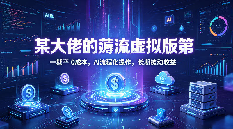 某大佬的薅流虚拟版第一期丨0成本，AI流程化操作，长期被动收益