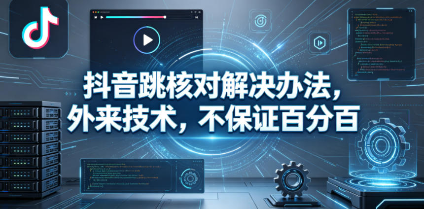 抖音跳核对解决办法，外来技术，不保证百分百-聚富社
