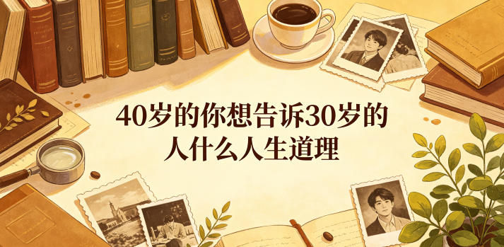 公众号付费文章：40岁的你想告诉30岁的人什么人生道理？-聚富社