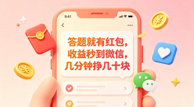 答题就有红包，收益秒到微信，几分钟挣几十块，学生党上班族宝妈都可以玩【揭秘】-聚富社