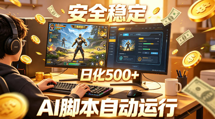 三角洲全自动挂G项目，AI脚本躺賺，日化500+，无需手动操作【揭秘】-聚富社