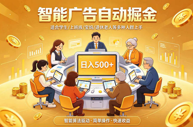 2026年最好做的项目：自动掘金项目，小白轻易上手，单日轻松收入500+【揭秘】-聚富社