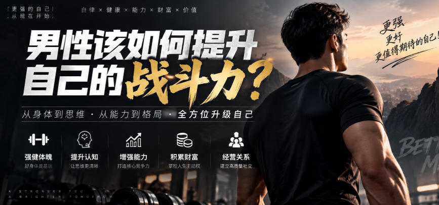 付费文章：男性该如何提升自己的战斗力？-聚富社