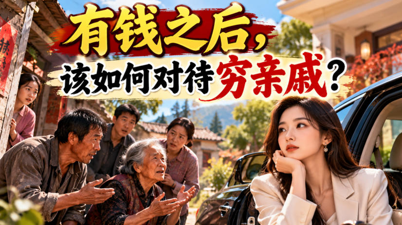某公众号付费文章:有钱之后,该如何对待穷亲戚?