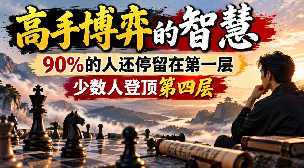 付费文章:高手博弈的智慧,90%的人还停留在第一层,少数人登顶第四层