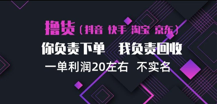 抖音淘宝快手买手项目，一单利润20左右，单号每天下三单，可矩阵【揭秘】-聚富社