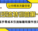 卓凡引流特训营第一期:高手零成本引流秘籍和操作技巧,让你精准流量倍增-聚富社
